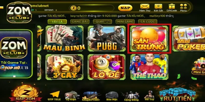 Đôi nét game săn trứng ZOMCLUB